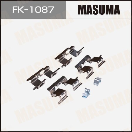 Mounting set of brake pad retainers Masuma, FK-1087