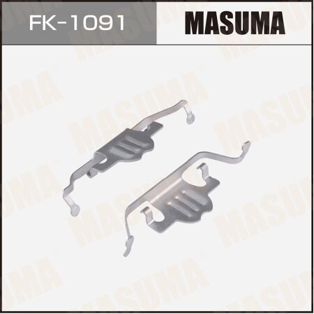 Mounting set of brake pad retainers Masuma, FK-1091