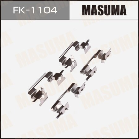 Mounting set of brake pad retainers Masuma, FK-1104
