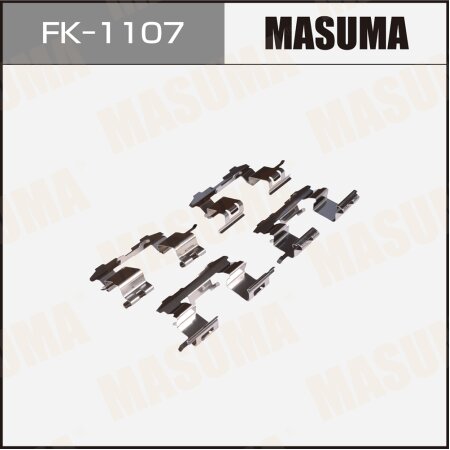 Mounting set of brake pad retainers Masuma, FK-1107