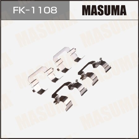 Mounting set of brake pad retainers Masuma, FK-1108
