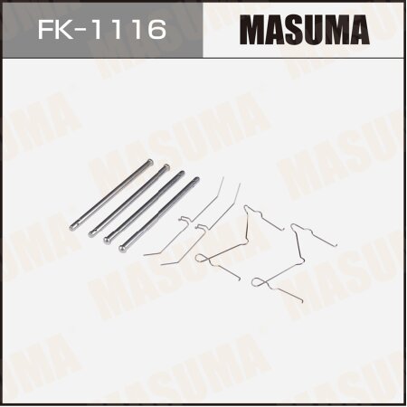 Mounting set of brake pad retainers Masuma, FK-1116