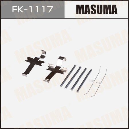 Mounting set of brake pad retainers Masuma, FK-1117