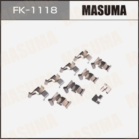 Mounting set of brake pad retainers Masuma, FK-1118