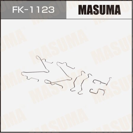 Mounting set of brake pad retainers Masuma, FK-1123