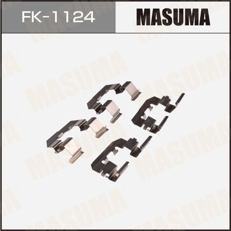 Mounting set of brake pad retainers Masuma, FK-1124
