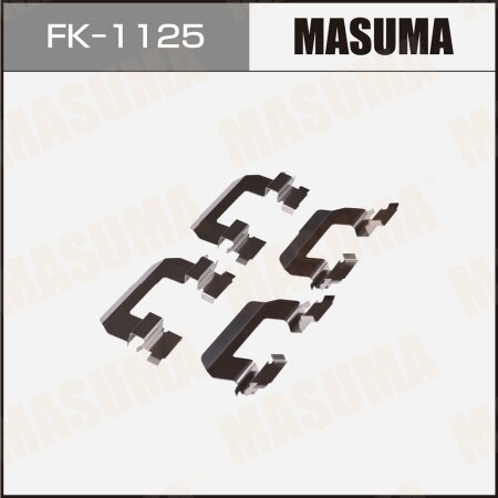 Mounting set of brake pad retainers Masuma, FK-1125