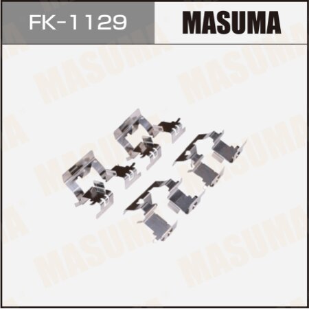 Mounting set of brake pad retainers Masuma, FK-1129