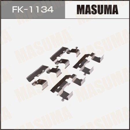 Mounting set of brake pad retainers Masuma, FK-1134