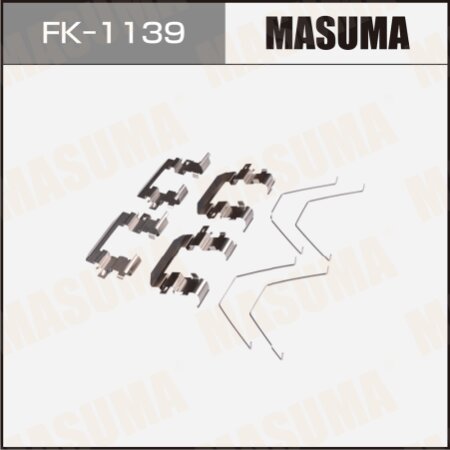 Mounting set of brake pad retainers Masuma, FK-1139