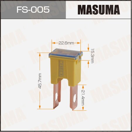 Car fuse Masuma, PAL 60A (Male), FS-005