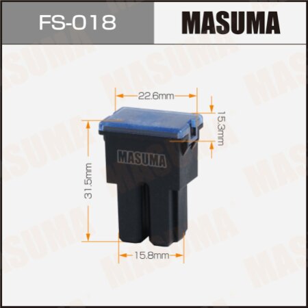 Car fuse Masuma, PAL 80A (Female), FS-018