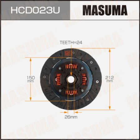 Clutch disc Masuma, HCD023U