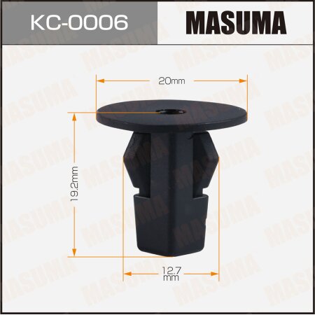 Retainer clip Masuma plastic, KC-0006