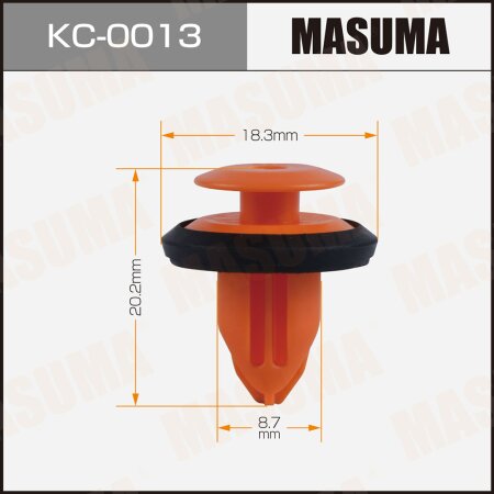Retainer clip Masuma plastic, KC-0013