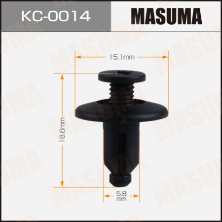 Retainer clip Masuma plastic, KC-0014