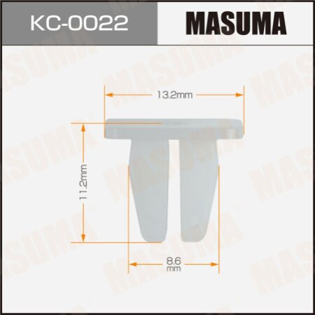 Retainer clip Masuma plastic, KC-0022