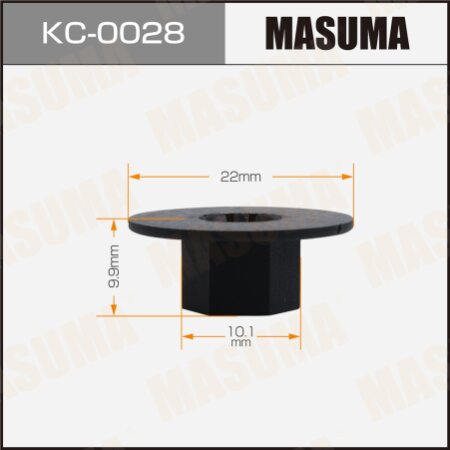 Retainer clip Masuma plastic, KC-0028
