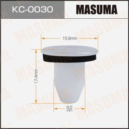 Retainer clip Masuma plastic, KC-0030