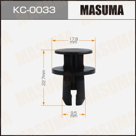 Retainer clip Masuma plastic, KC-0033