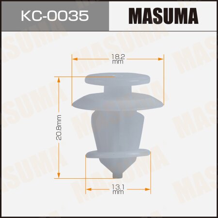 Retainer clip Masuma plastic, KC-0035
