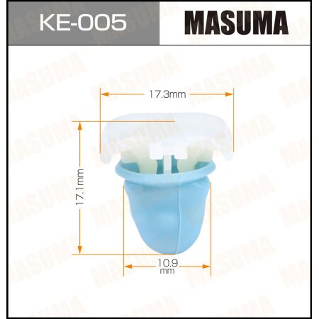 Retainer clip Masuma plastic, KE-005