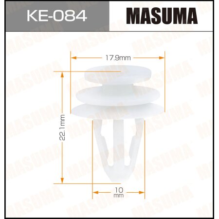 Retainer clip Masuma plastic, KE-084