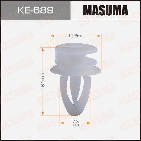 Retainer clip Masuma plastic, KE-689