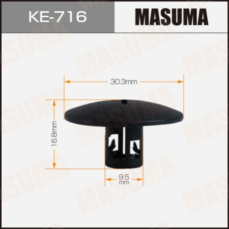 Retainer clip Masuma plastic, KE-716