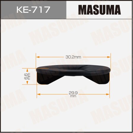 Retainer clip Masuma plastic, KE-717