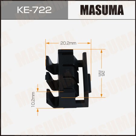 Retainer clip Masuma plastic, KE-722