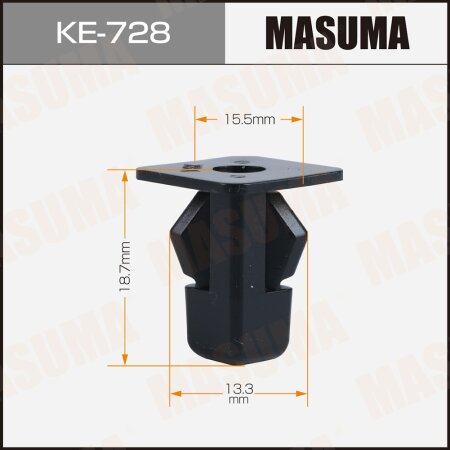 Retainer clip Masuma plastic, KE-728
