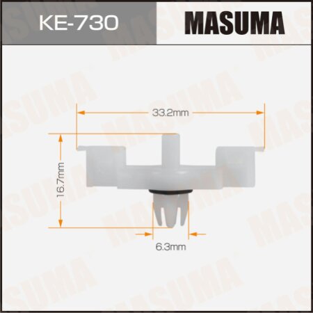 Retainer clip Masuma plastic, KE-730