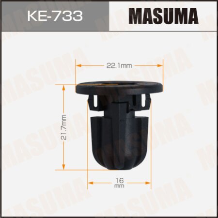 Retainer clip Masuma plastic, KE-733
