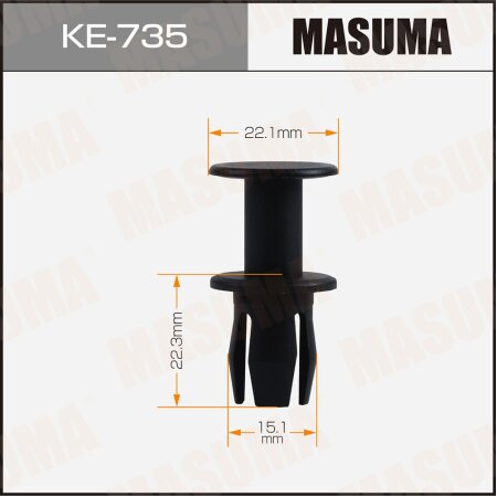 Retainer clip Masuma plastic, KE-735