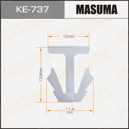Retainer clip Masuma plastic, KE-737