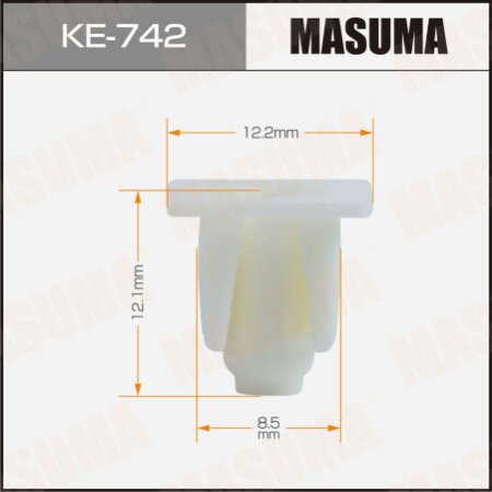 Retainer clip Masuma plastic, KE-742
