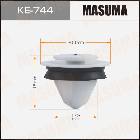 Retainer clip Masuma plastic, KE-744