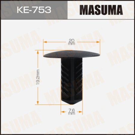 Retainer clip Masuma plastic, KE-753
