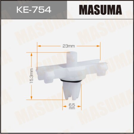 Retainer clip Masuma plastic, KE-754