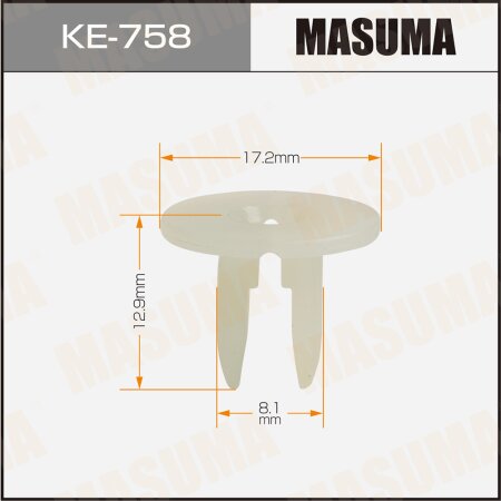 Retainer clip Masuma plastic, KE-758