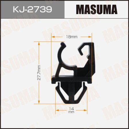 Retainer clip Masuma plastic, KJ-2739