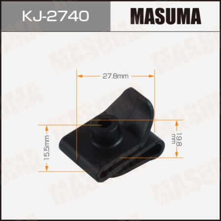 Retainer clip Masuma plastic, KJ-2740