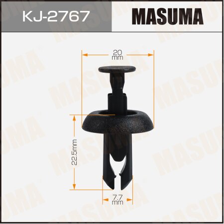Retainer clip Masuma plastic, KJ-2767