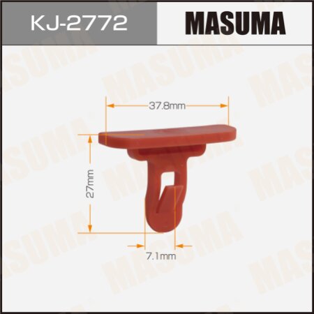 Retainer clip Masuma plastic, KJ-2772
