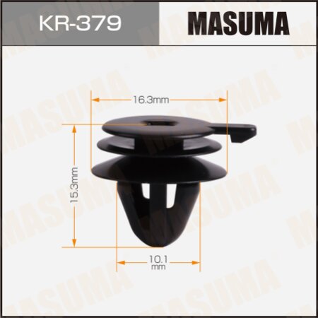 Retainer clip Masuma plastic, KR-379