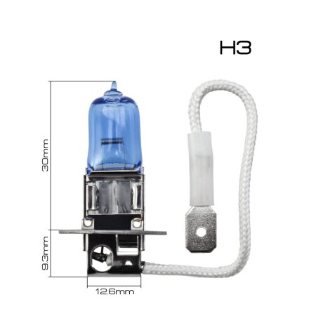 Hi-temp bulb Masuma BLUE SKYGLOW H3 12v 55W (4200K), L130
