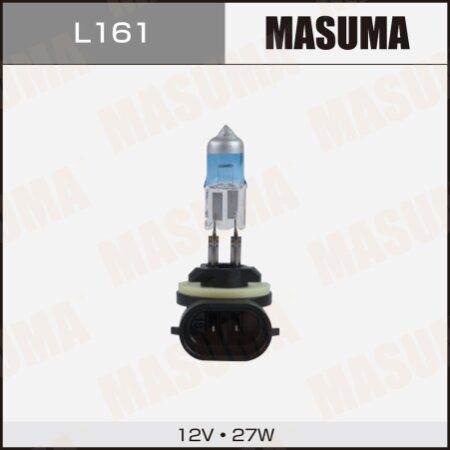 Halogen headlight bulb Masuma H27W/2 12V 27W SUPER WHITE, L161