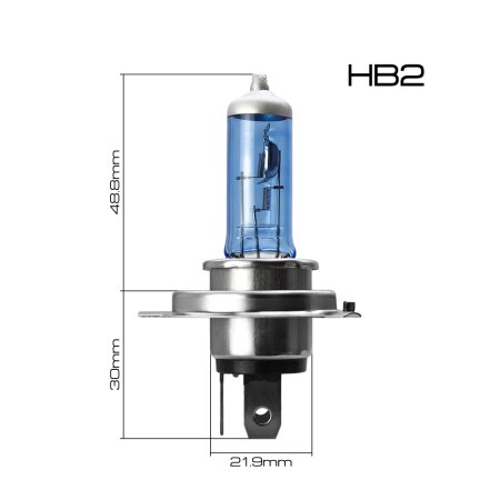 Hi-temp bulb Masuma BLUE SKYGLOW HB2 12v 60/55W (4200K), L186