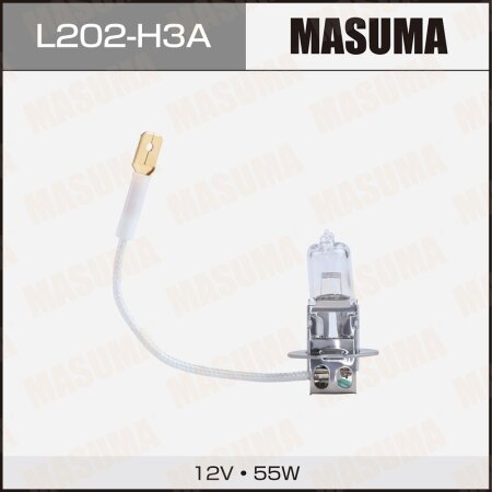 Halogen headlight bulb Masuma CLEARGLOW H3A 12v 35W PK22s/6, L202